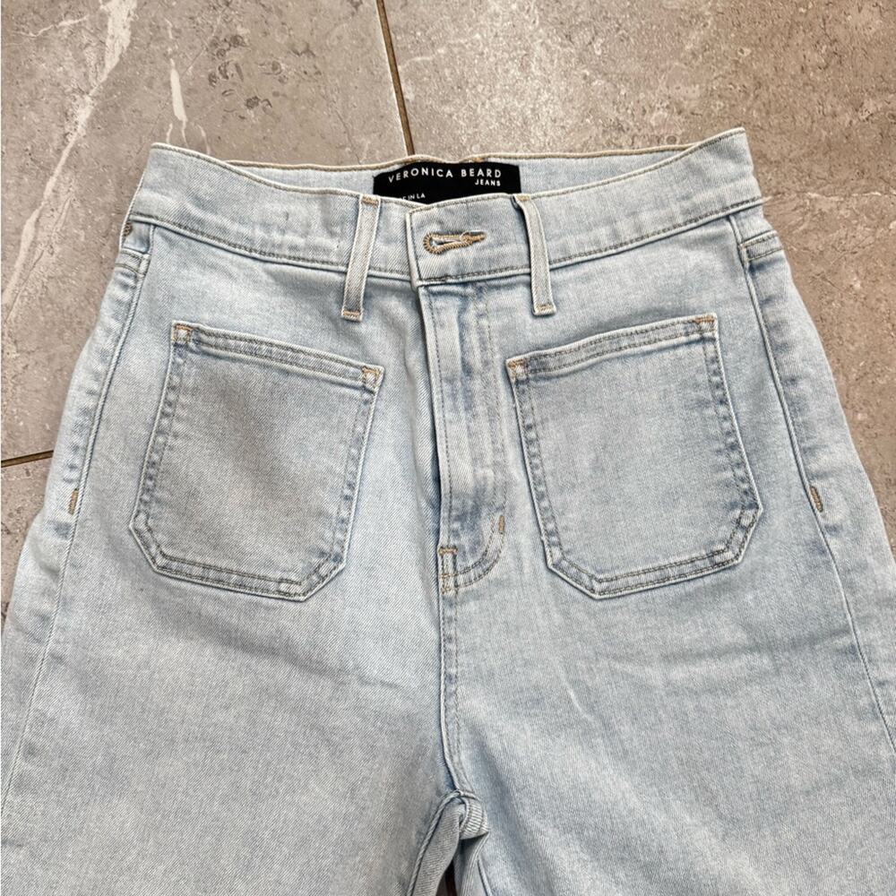 Veronica Beard  High Rise Carly Kick Flare Jeans, size 27 - Picture 7 of 9